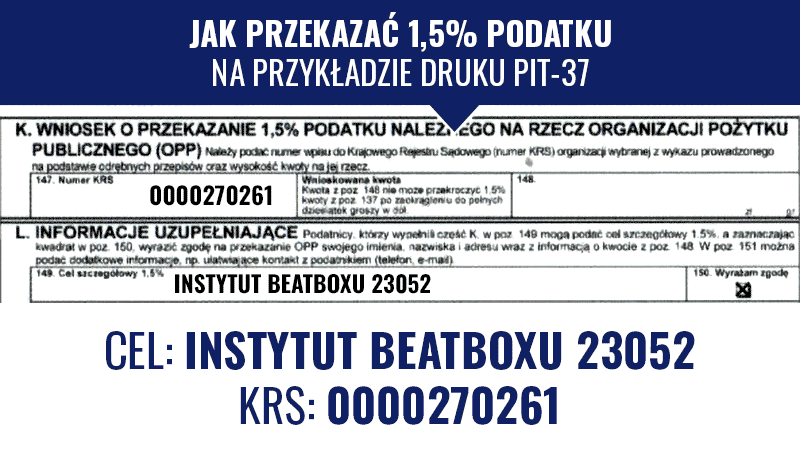 1-5-procent-podatku 1-5-procent-podatku na Fundację Instytut Beatboxu